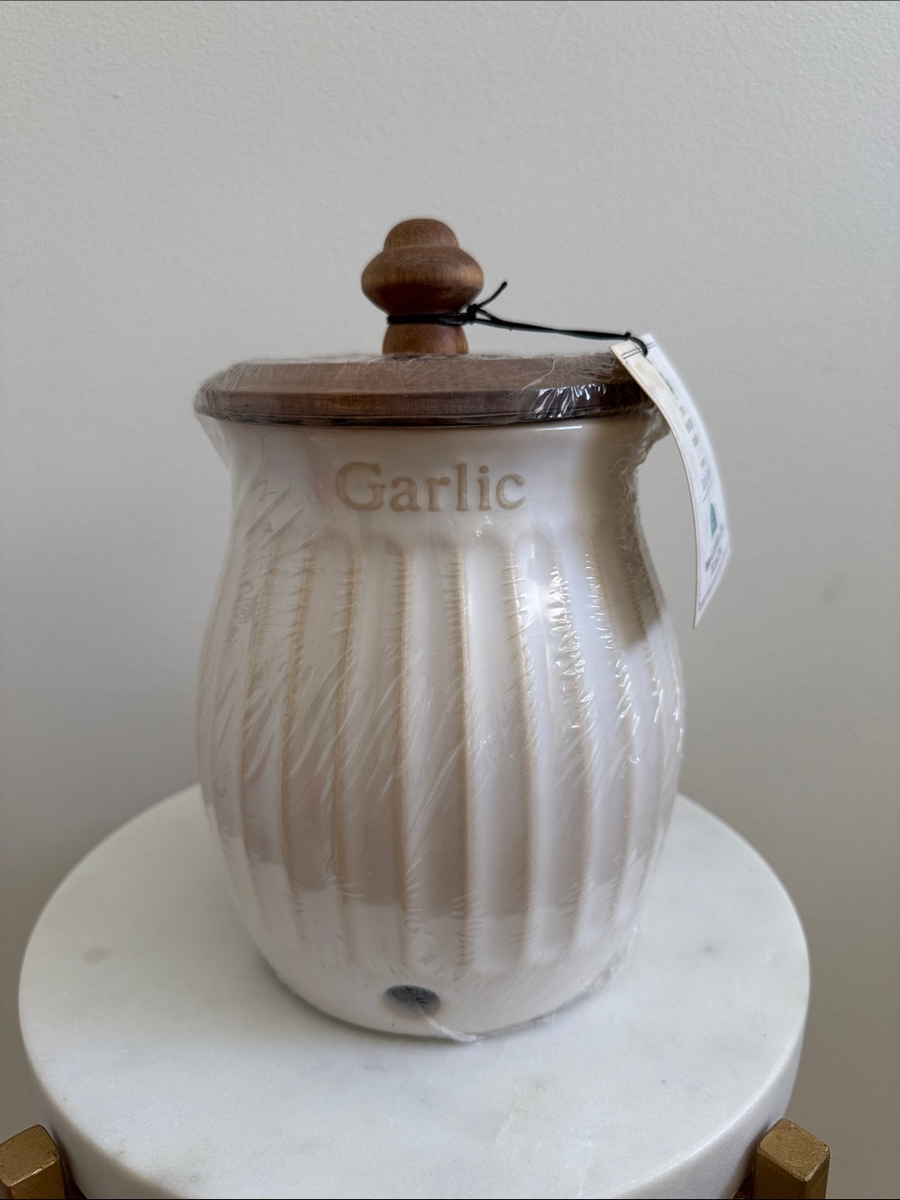 The Pioneer Woman Colette Stoneware Garlic Keeper